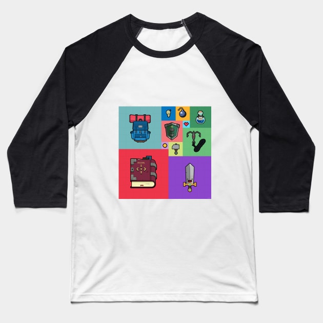 Mrs Perkins's Quilt Solution Baseball T-Shirt by Yehuda